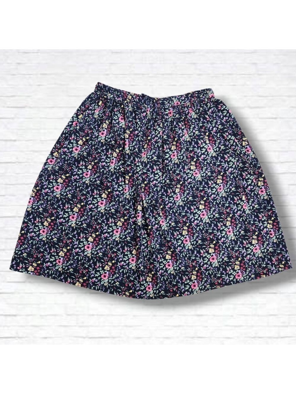 Vintage Ashley Taylor O/S Floral Midi Length Skirt